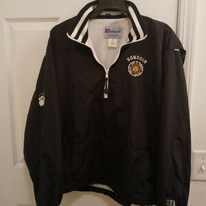 Bowdoin College Half ZIP Black Jacket